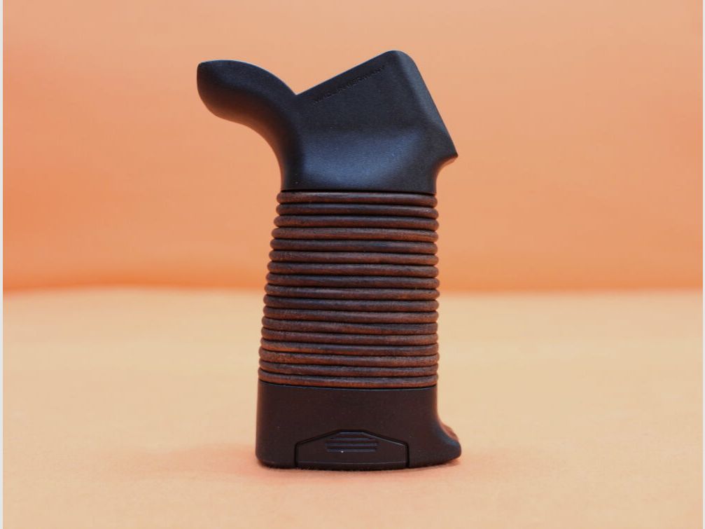 HERA AR-15: Pistol Grip HERA H15GL Leather Brown (11.08.05) Polymer/Leder