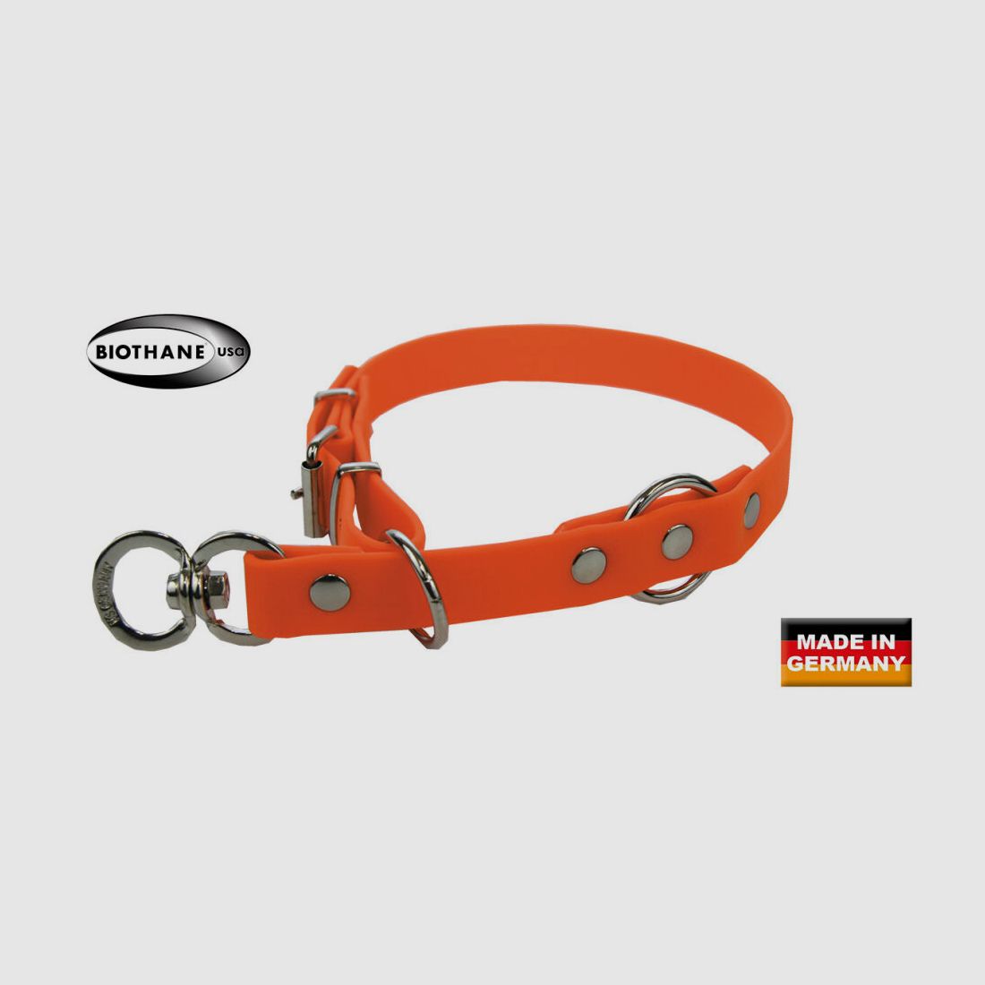 Collare AKAH BioThane® rosso segnale