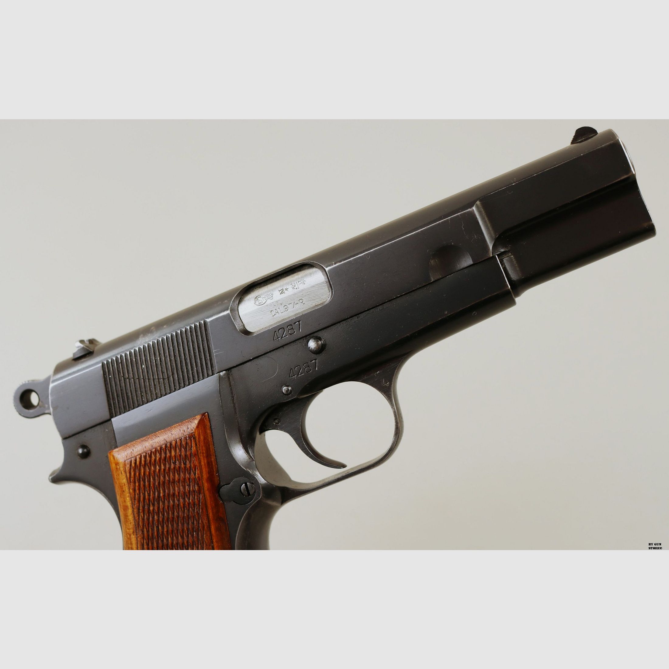 Pistole Fabrique Nationale F.N. mod. HP35 LGK cal. 9×19 matr. 4287, Bild 8 von 13