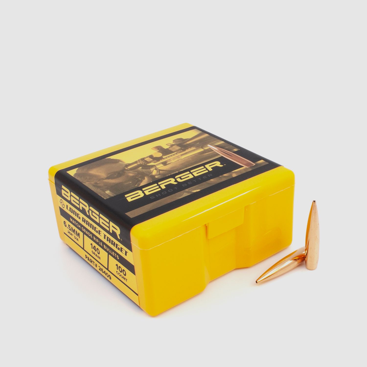 Berger Bullet 6.5mm/.264 Long Range BT Target 140GR 100 Pieces