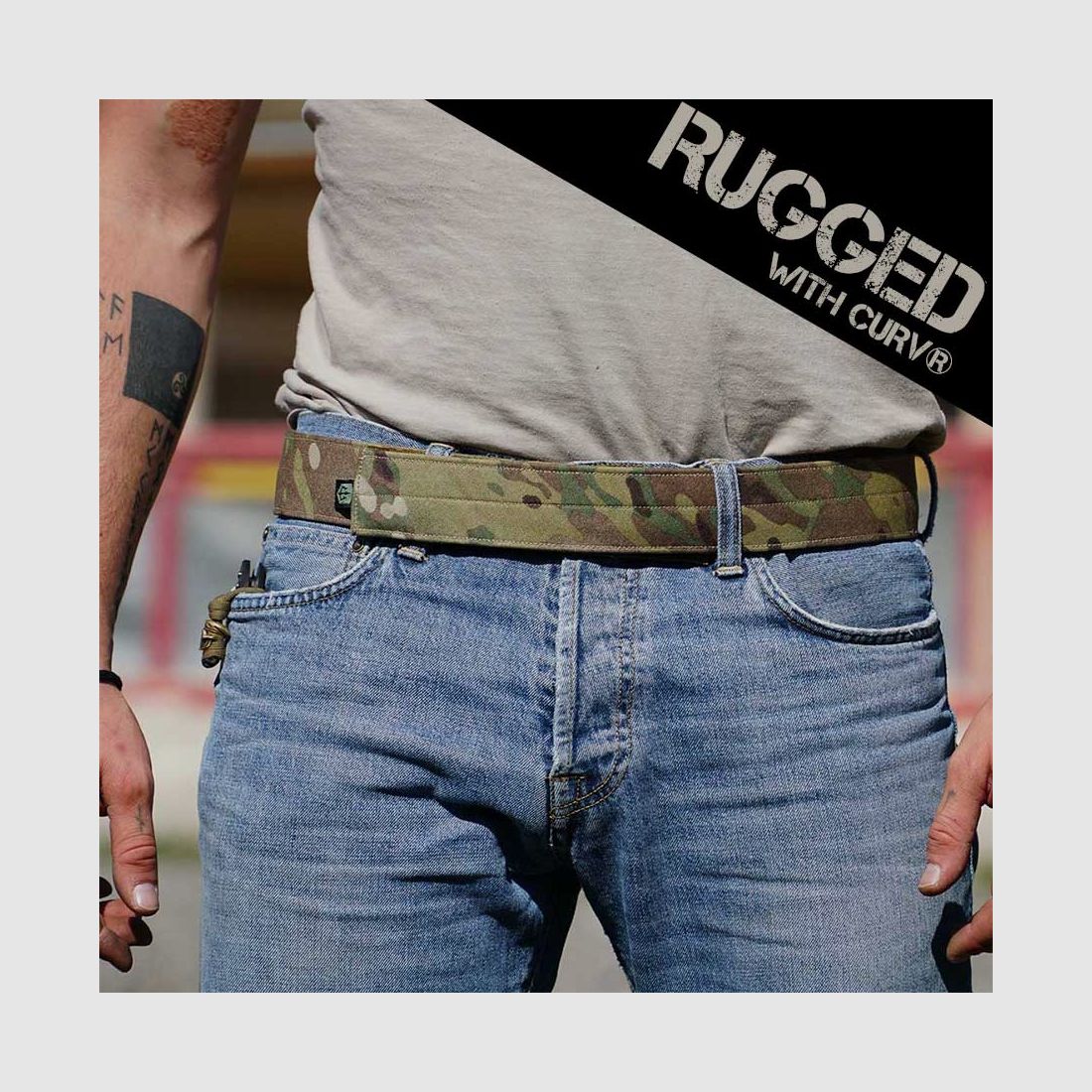 Black Trident Range Belt / Gürtel