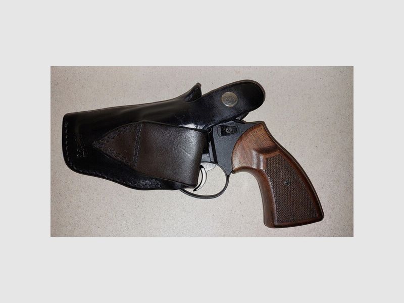 Set Zoraki R2 2 Zoll Revolver Kal. 9mm R.K. brüniert Holzgriffschalen & Radar Passform Gürtelholster