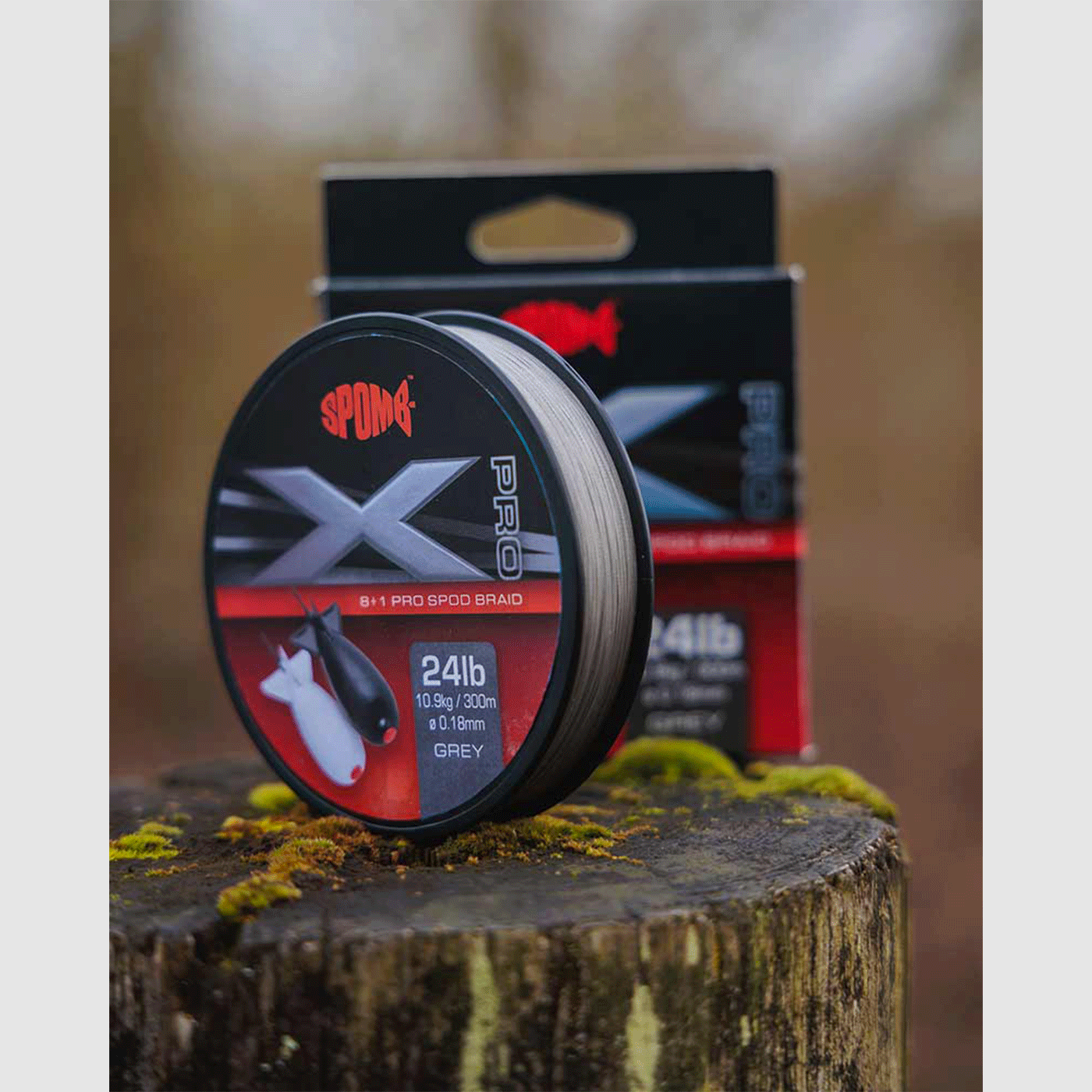 SPOMB – X 8+1 PRO SPOD BRAID GRIS 24lb 10.9kg / 300m Ø0.18mm, imagen 4 de 4