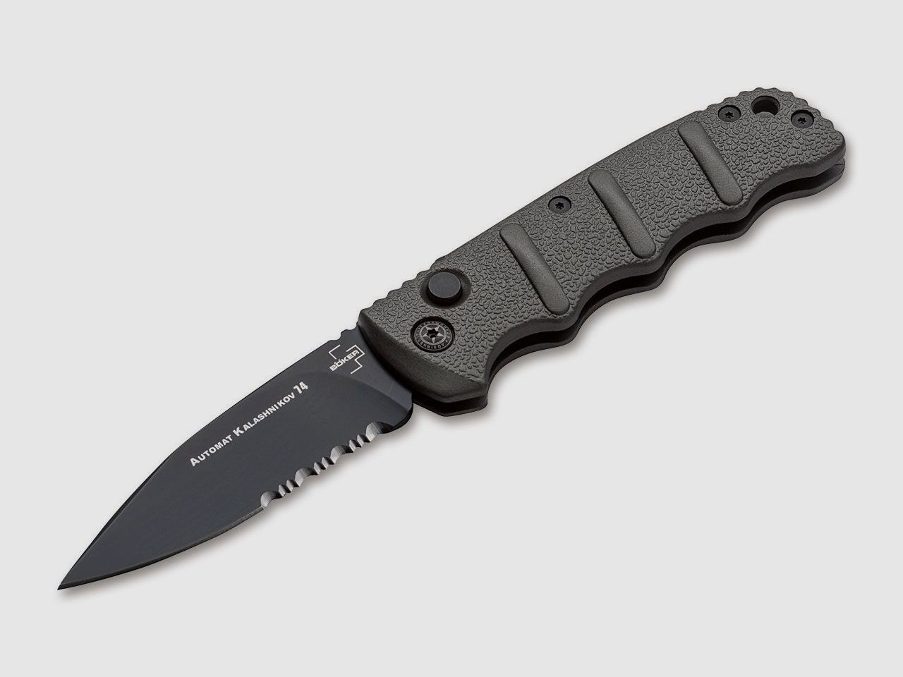 Spring knife AKS-74 Black D2