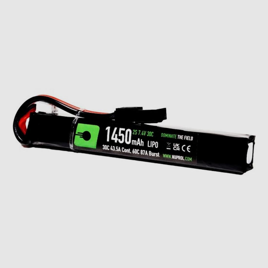 LiPo Stick Batterie Nuprol 7,4V 1450mAh 30C - Mini Tamiya Stecker - Zuverlässige Leistung und Autonomie, Bild 3 von 5