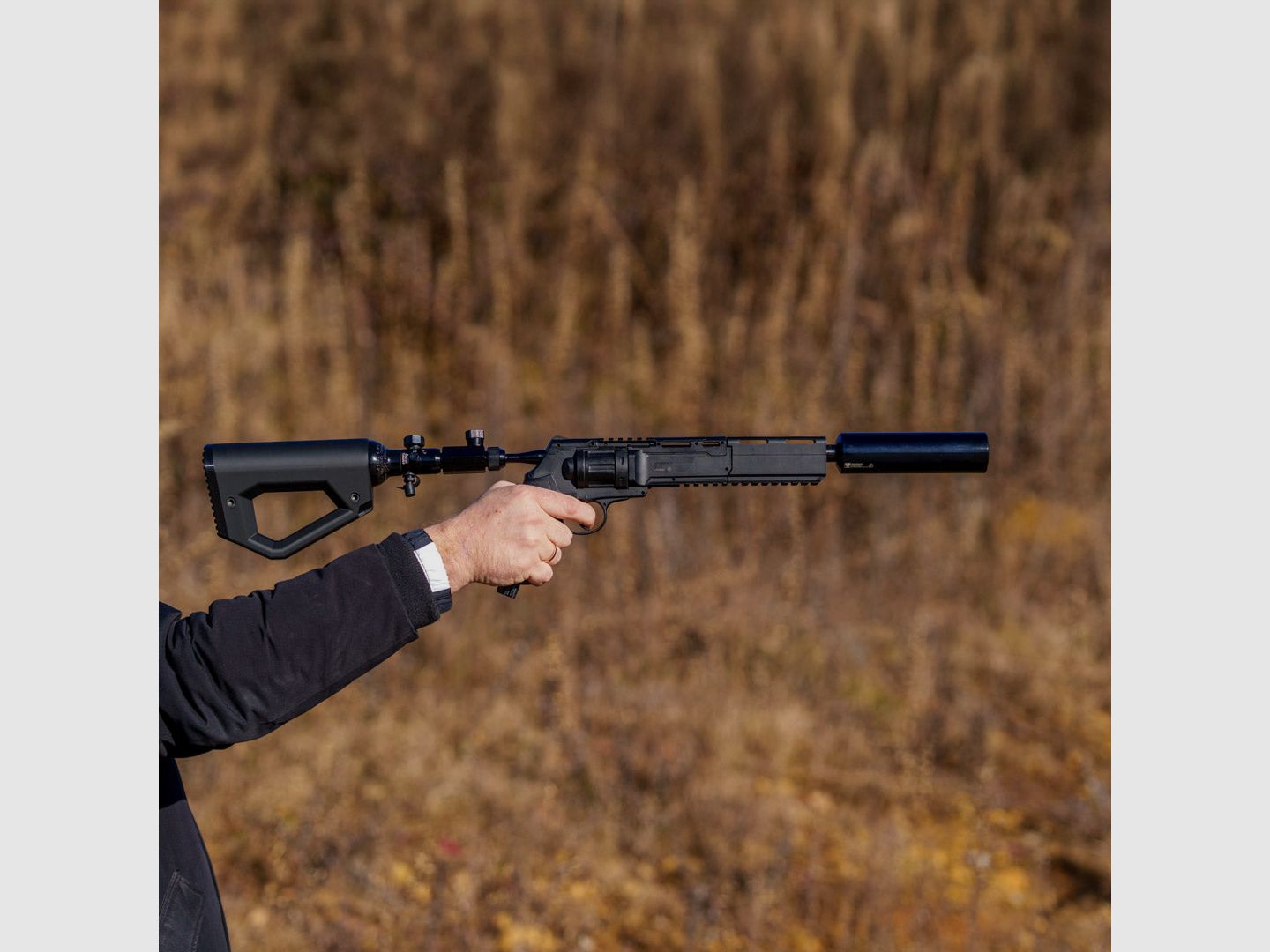 Shoulder stock | 0.2L bottle | BUTTSTOCK | BLACK | stylish design