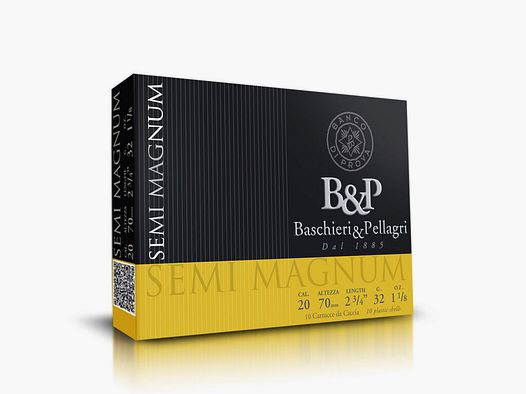 Jachtpatronen BASCHIERI & PELLAGRI (B&P) SEMIMAGNUM 20 32G 0