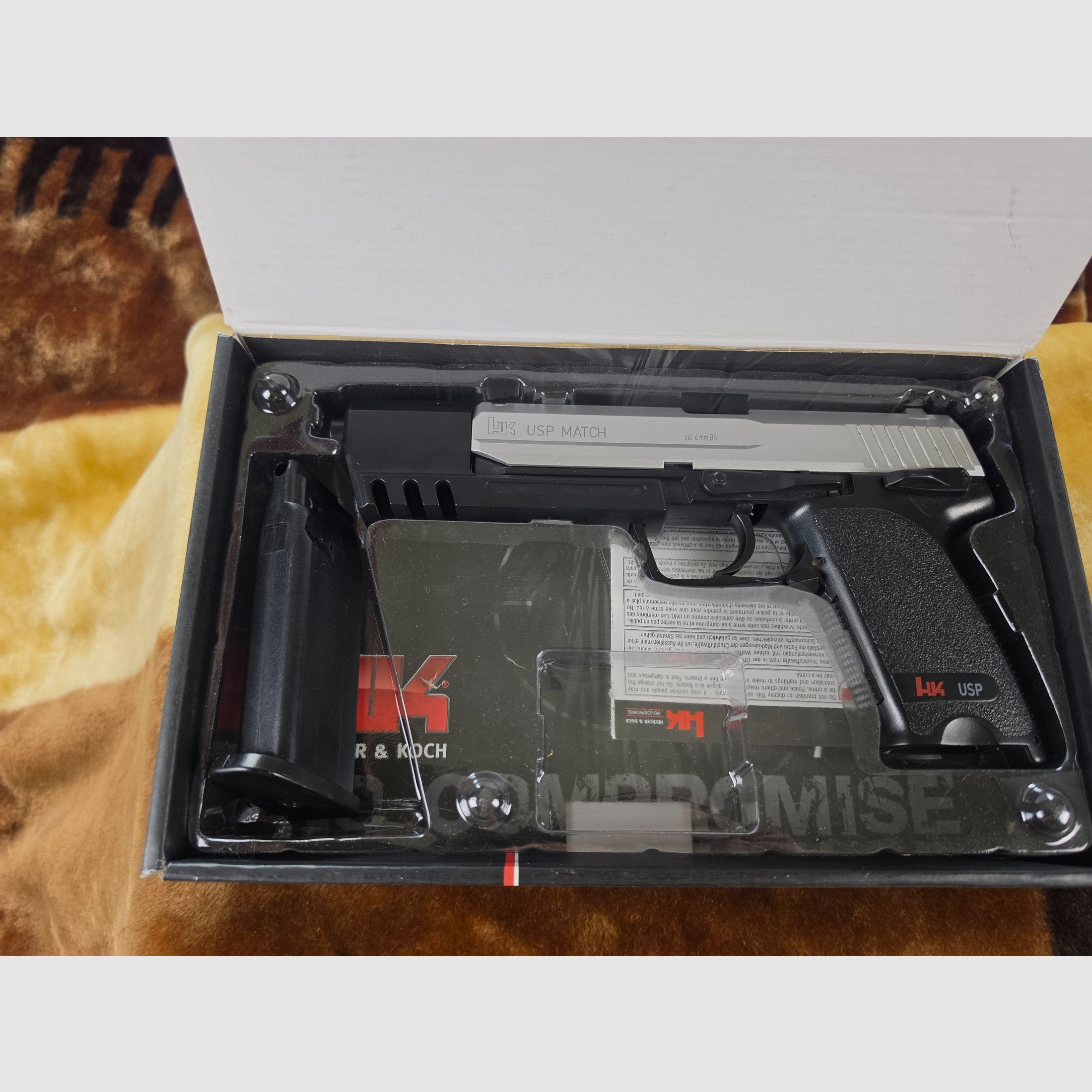 Heckler & Koch HK USP Match Softair / Airsoft Pistole Spring 0,5 Joule mit OVP, Bild 2 von 13