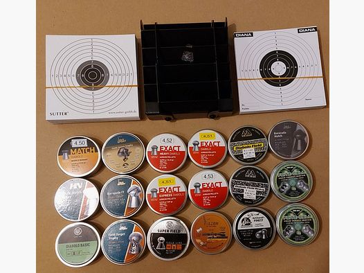 Diabolo with Diana Universal pellet trap - 10 X 10 CM & 14 X 14 CM target boards