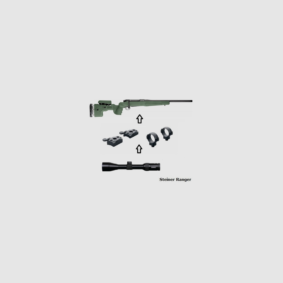 Mauser M18 Fenris + Steiner Ranger 4 2,5-10x50 + Montage + ... Komplettpaket