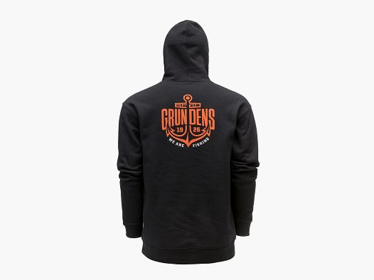 Grundéns Displacement DWR Hoodie Logo Anchor Black, L