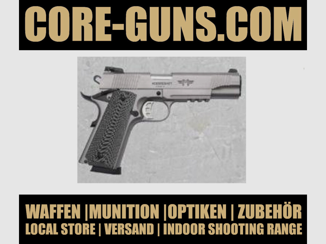 Messerschmitt 1911 Pistole 9mm Luger silber sofort verfügbar