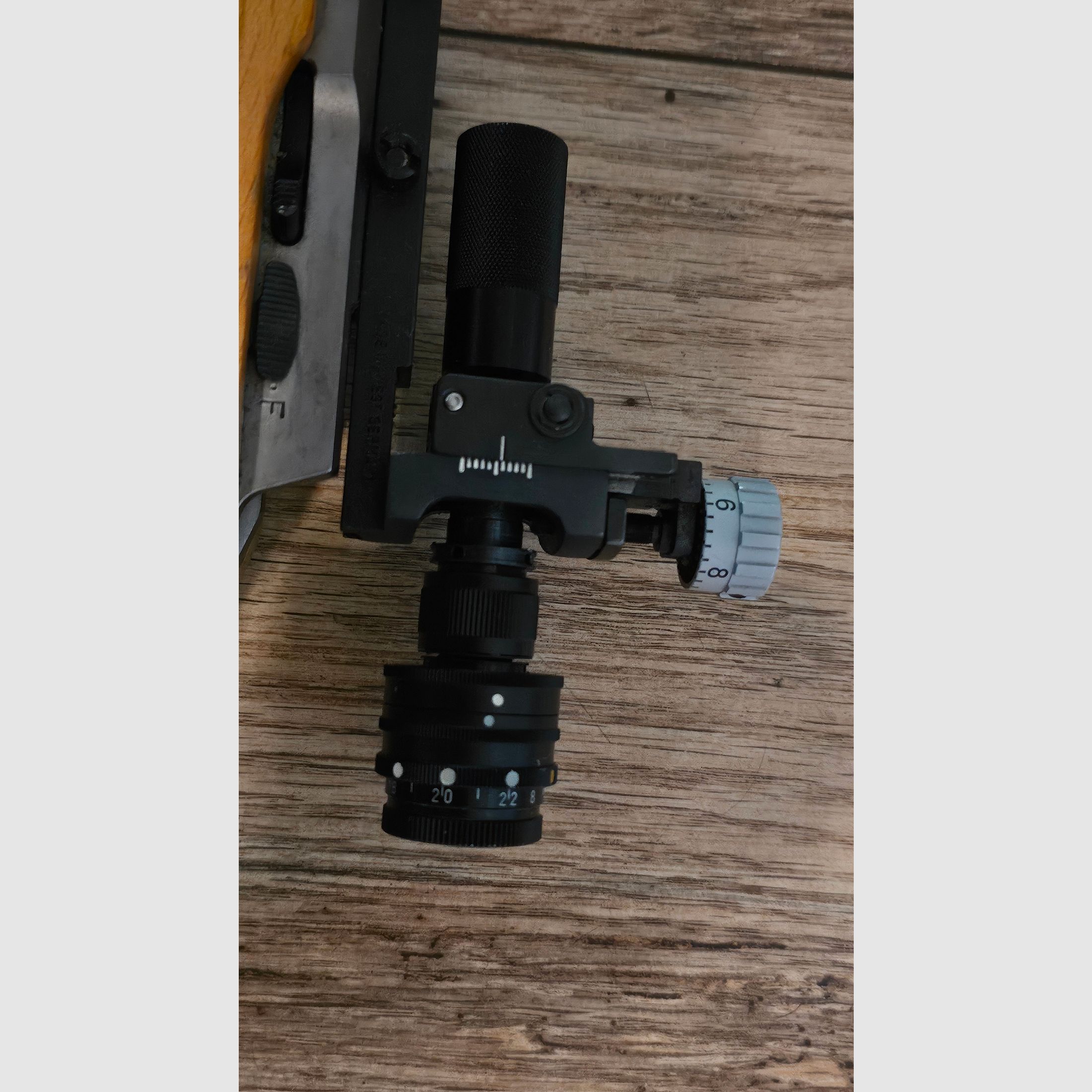 Anschütz 2007 Match 54 – small caliber rifle (.22lr) | Gehmann diopter, tube, rest wedge & handstop