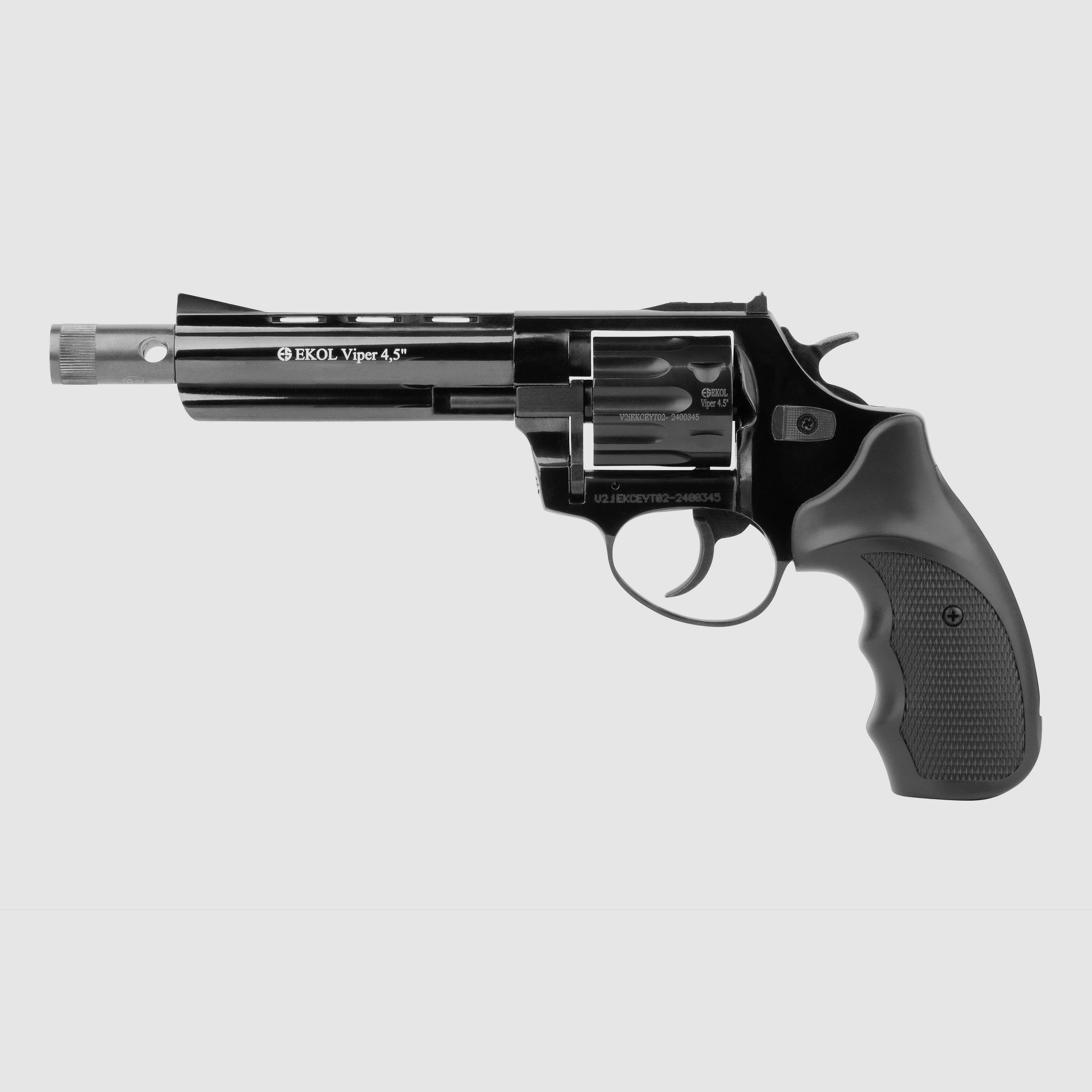 Ekol Viper 4,5'' Schwarz 9mm R. - Gas-Signal