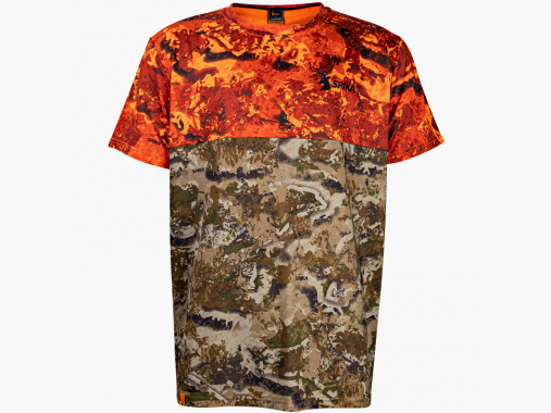Spika Heren Trail T-Shirt (Biarri Blaze Camo) | M
