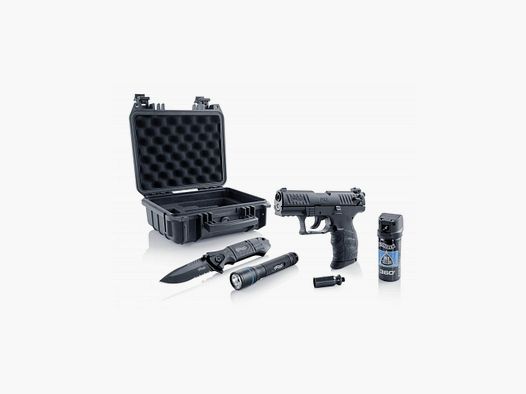 Pack Pistole 9 mm Platzpatronen Walther P22Q R2D-Kit
