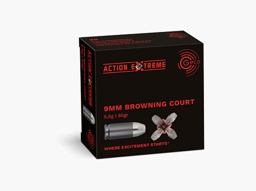 GECO 9mm BRO 5.5G SHORT ACTION EXTREME BTE20PC