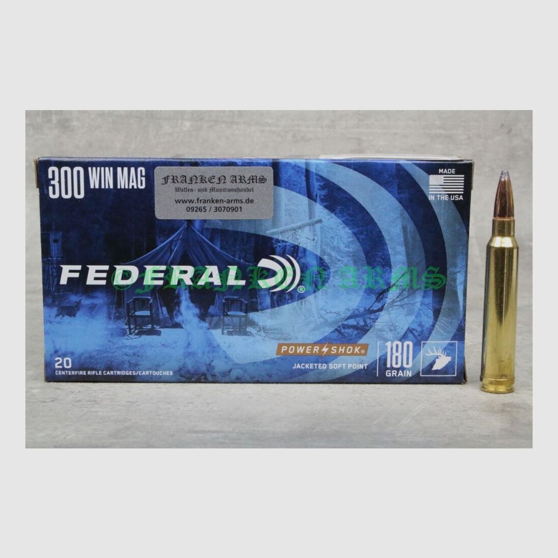 Federal Power Shok .300 Win. Mag. ogive partielle 180gr. 11,7g 20 pièces prix dégressifs