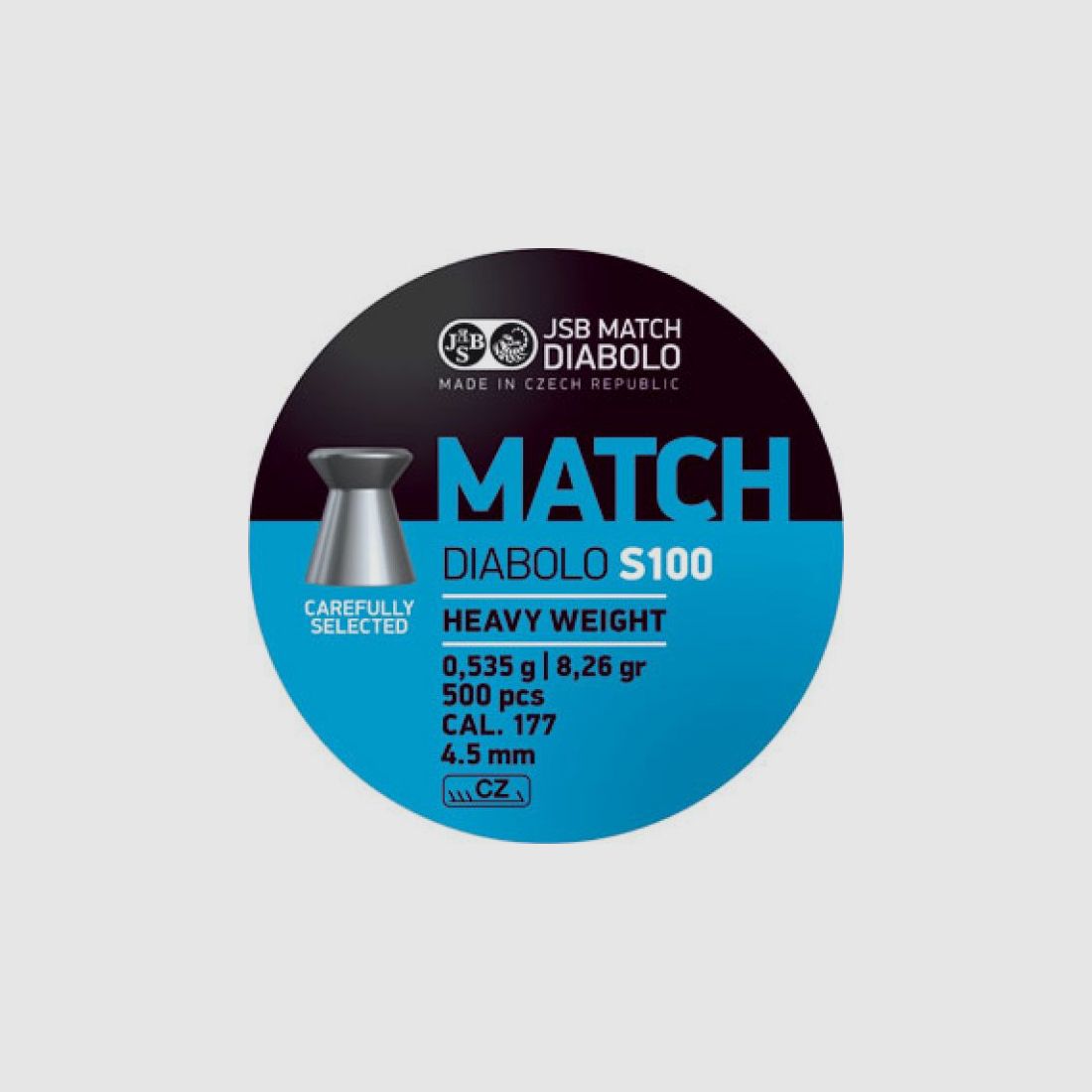 JSB Match Diabolo, 0,535g, 500 Schuss, Kal. 4,5mm