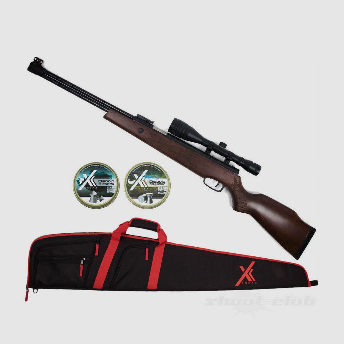 Hämmerli Hämmerli Hunter Force 900 4,5mm Diabolos Futteral - Set