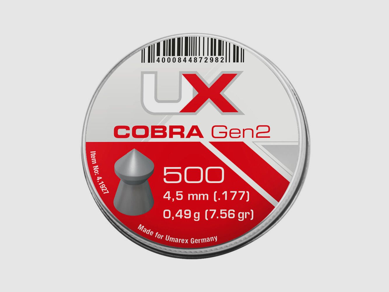 UX Cobra Gen2 Diabolos 4,5mm / 0,49 g / 500 Stk