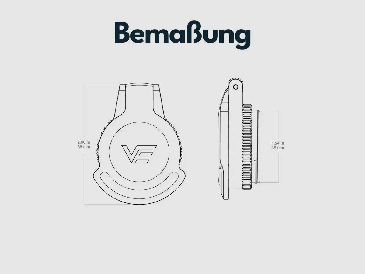 Vector Optics SCFC-M28 Tapa de Lente Flip-Up 28 mm, imagen 2 de 6