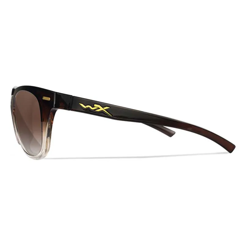 Wiley X ULTRA Brille, brauner Farbverlauf, glänzender Kristallrahmen mit braunem Verlauf – AC6ULT02, Bild 4 von 7
