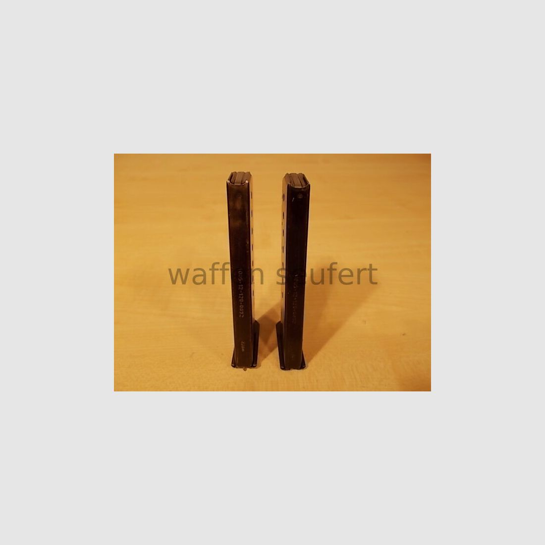 2 pièces de chargeurs 9mmL Walther P38 Bundeswehr poli