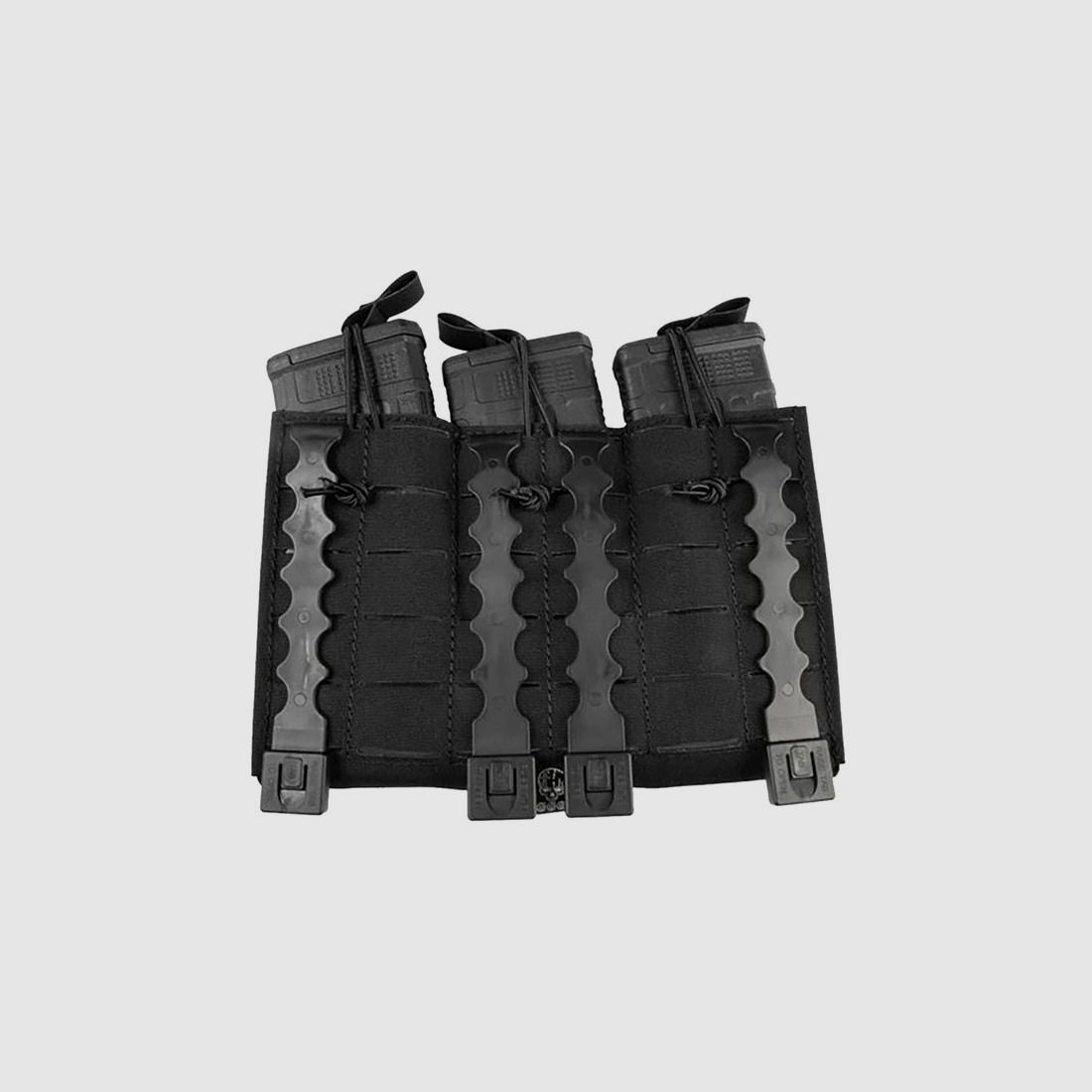 GREY GHOST GEAR 5.56MM COMPACT TRIPLE MAG PANEL, ZWART, afbeelding 2 van 2