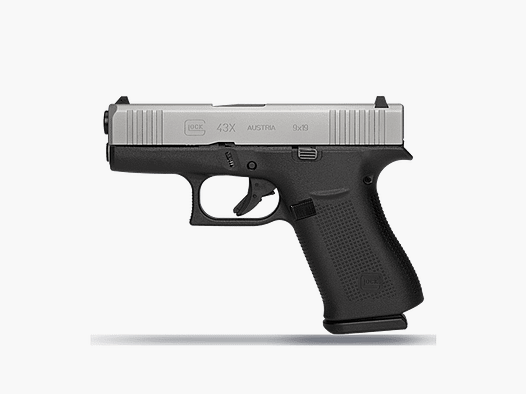 Glock 43X FS Glissière Argent 9mm Luger