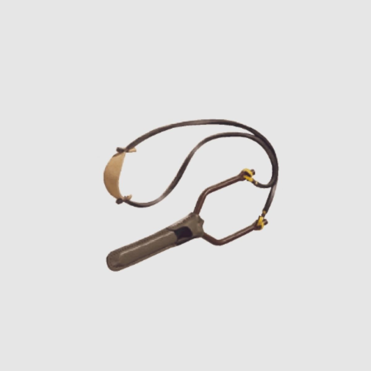 ZWILLE aus Stahl mit Ledergriff