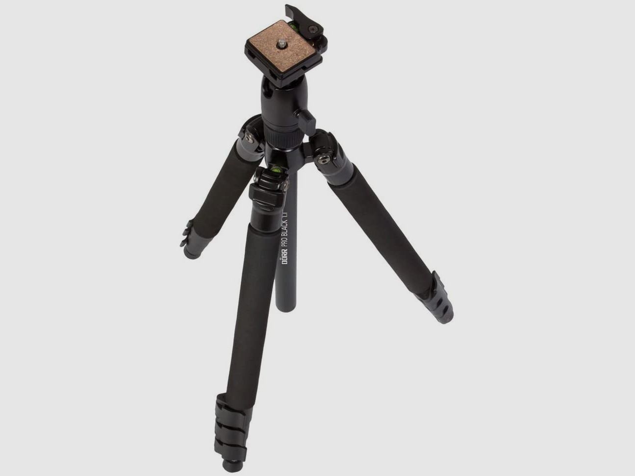 Dörr 380152 Fotostativ Pro 1.1 inkl. Kugelkopf mit integrierter Wasserwaage, 1/4 Zoll Schnellwechsel