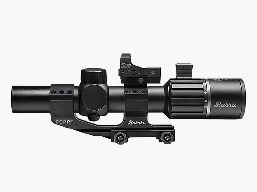 BURRIS RT-6 1-6x24 Precio del paquete: ZF con retícula balística AR + montaje + visor de punto rojo