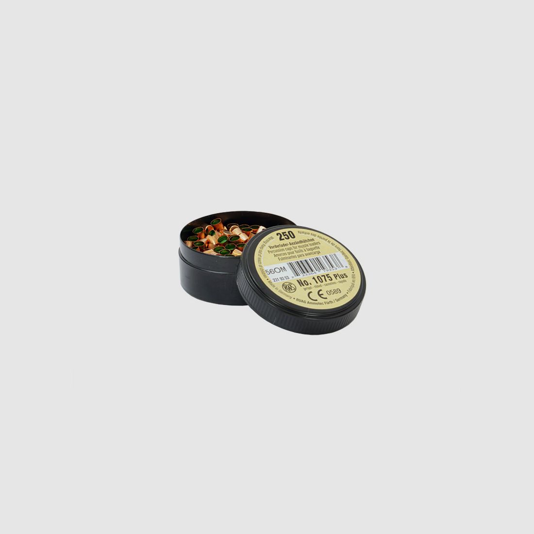 ZĂĽndhĂĽtchen Vorderlader AnzĂĽndhĂĽtchen RWS No. 1075 Plus Durchmesser 4,47 mm 250 StĂĽck (P18)