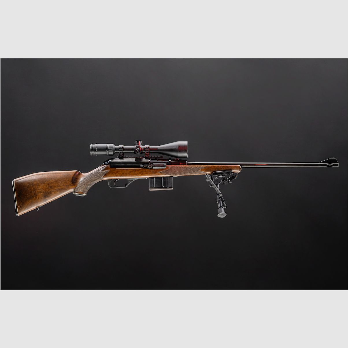 HK 770 - Semi-automatique, verre Zeiss, bipied Harris, chargeur de 10 coups.