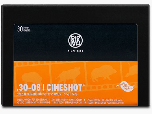 RWS .30-06 Cineshot 147grs 9,5g 50 Schuss