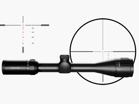 Zielfernrohr von Hawke Modell Vantage IR 1 Zoll 4-12x40 AO, Absehen Rimfire .22 WMR