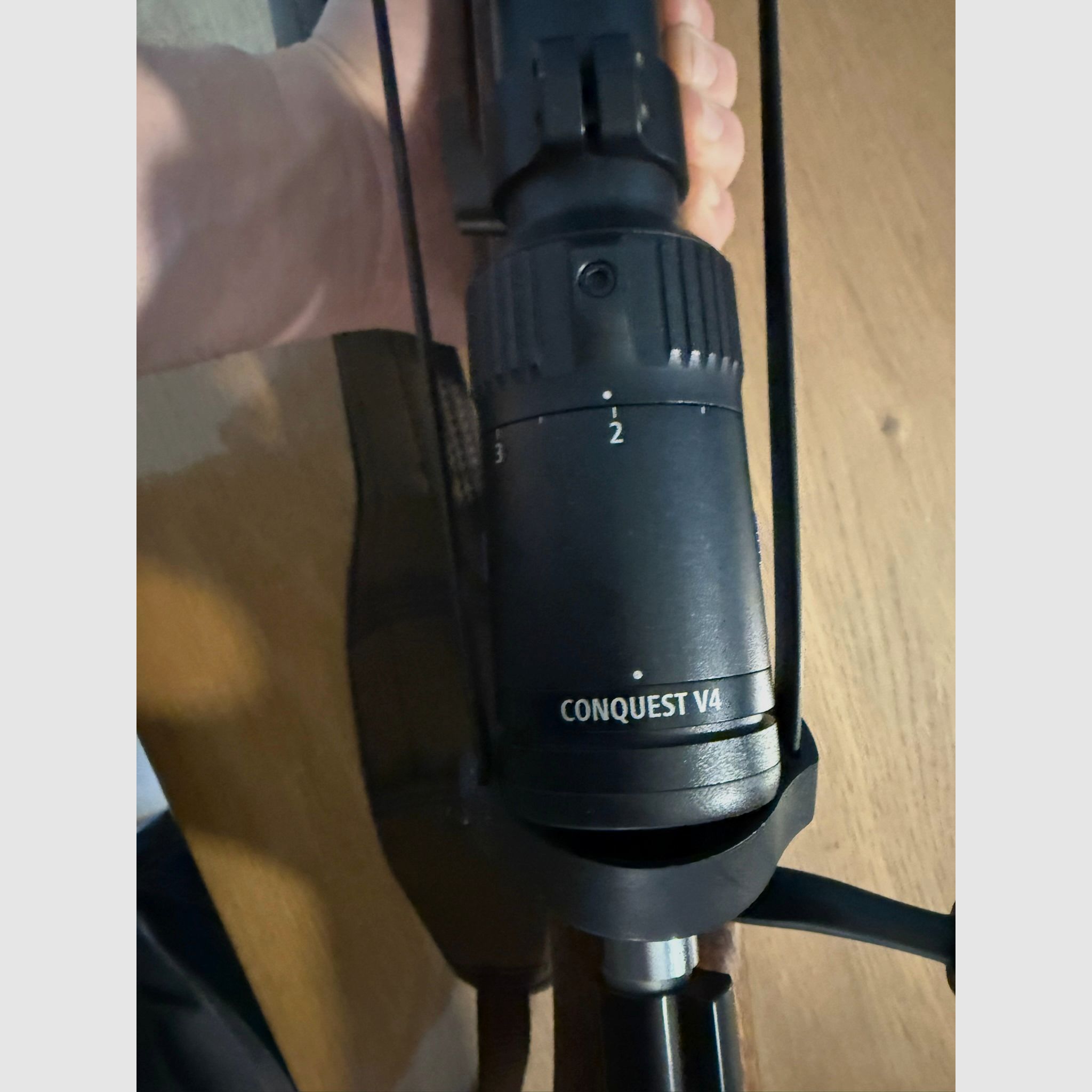 Anschütz 1782 with a hole stock in caliber .308 with Zeiss Conquest V4 1-4x24