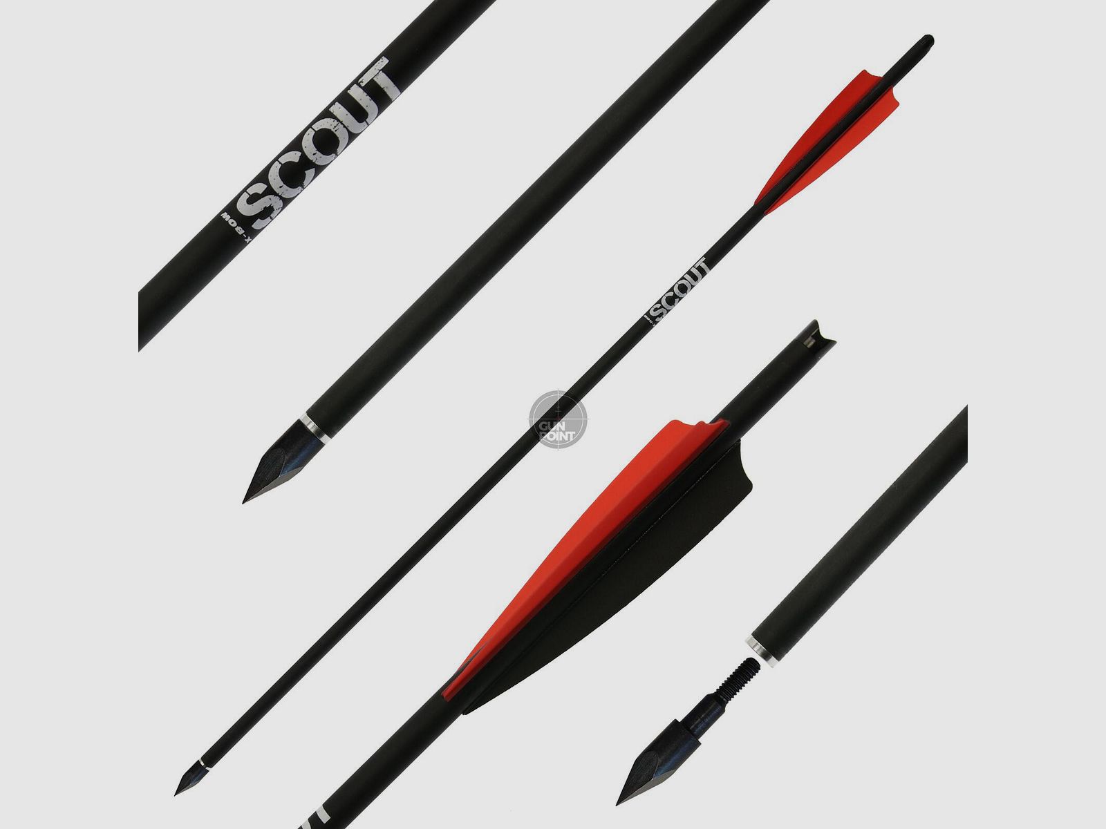 Armbrustbolzen | X-BOW FMA Scout - Bodkin - 20 Zoll - Hybridbolzen | Spitze: 100gr