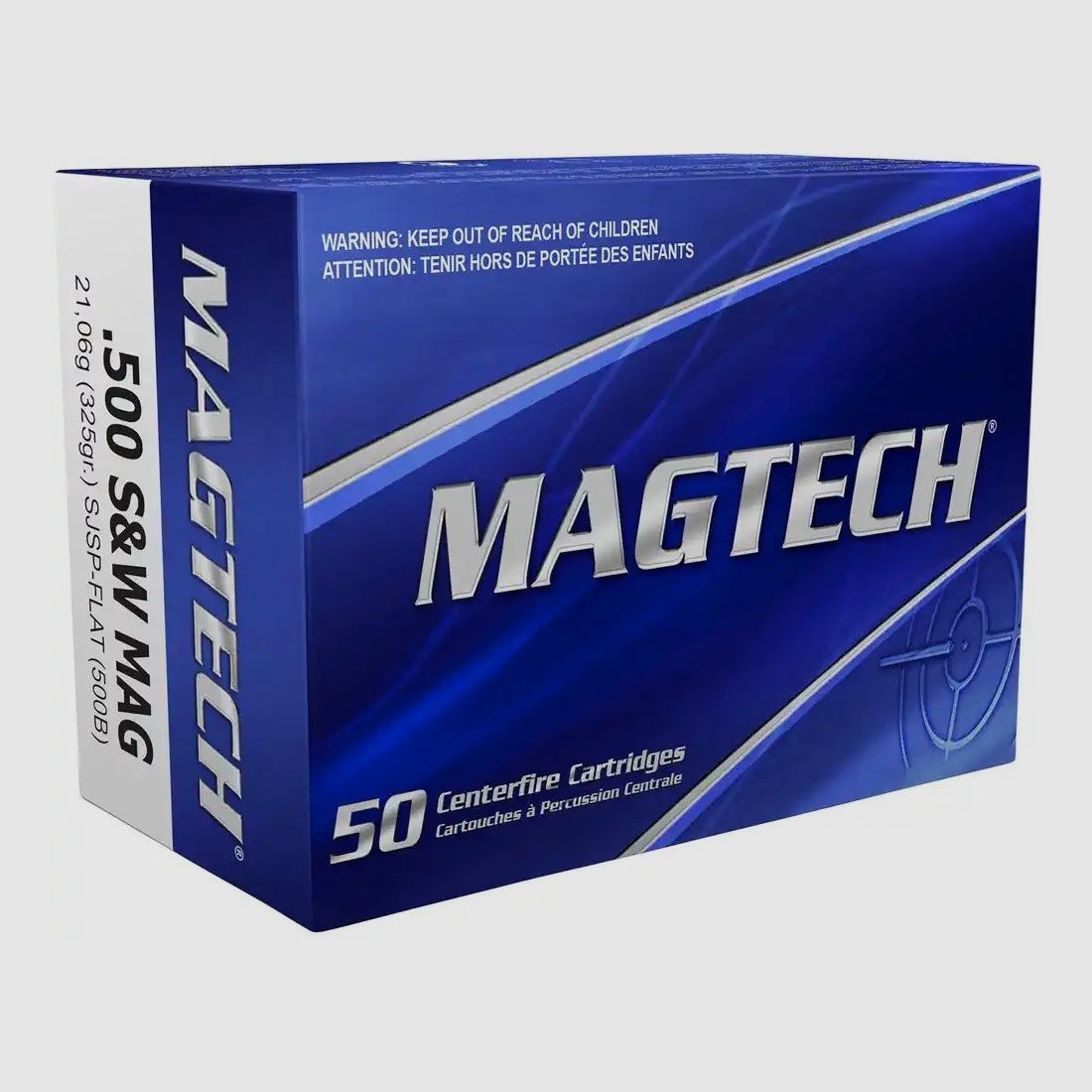 .500 S&W Teilmantel Flachkopf 21,0g/325grs. Magtech