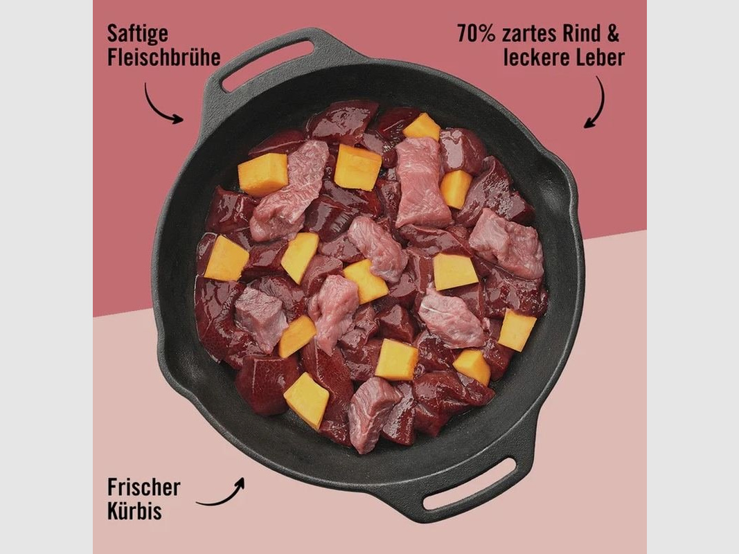 Dogs'n Tiger Katzen Nassfutter Allerliebst Rind & Hühnerleber 400 g