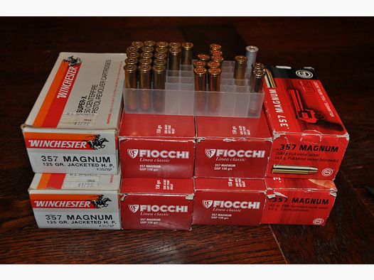 399 Schuss in .357 Mag. (Fiocchi, Geco, Winchester)