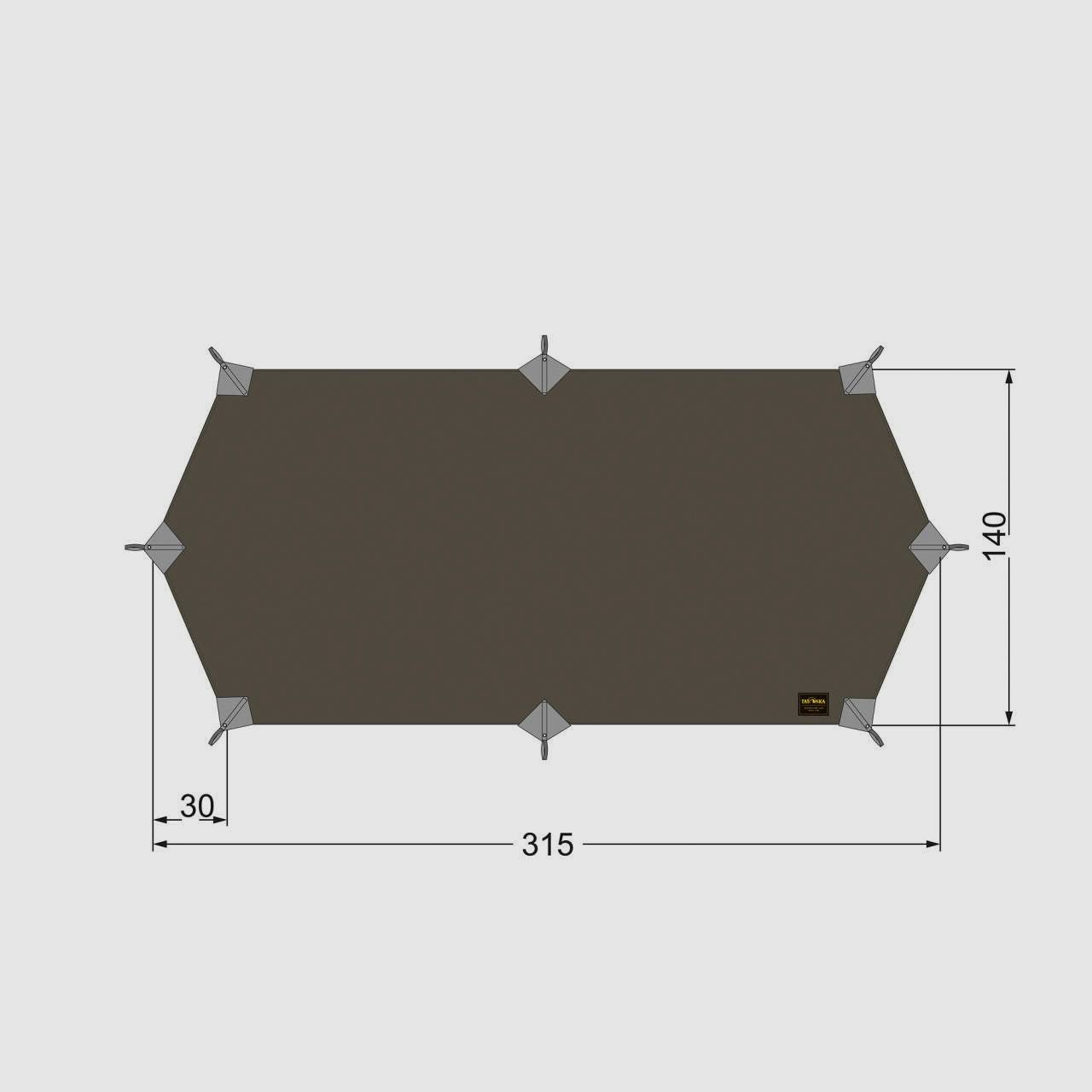 Tatonka Tarp Wing LT – ultraleichtes Trekking Tarp, Bild 2 von 5