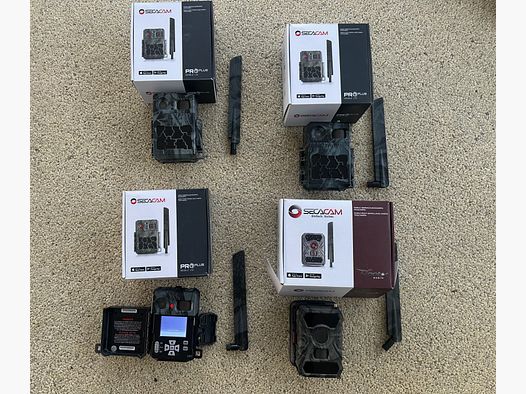 4x Secacam (ora Zeiss) fototrappola con radio - osservazione della fauna - telecamera di sorveglianza