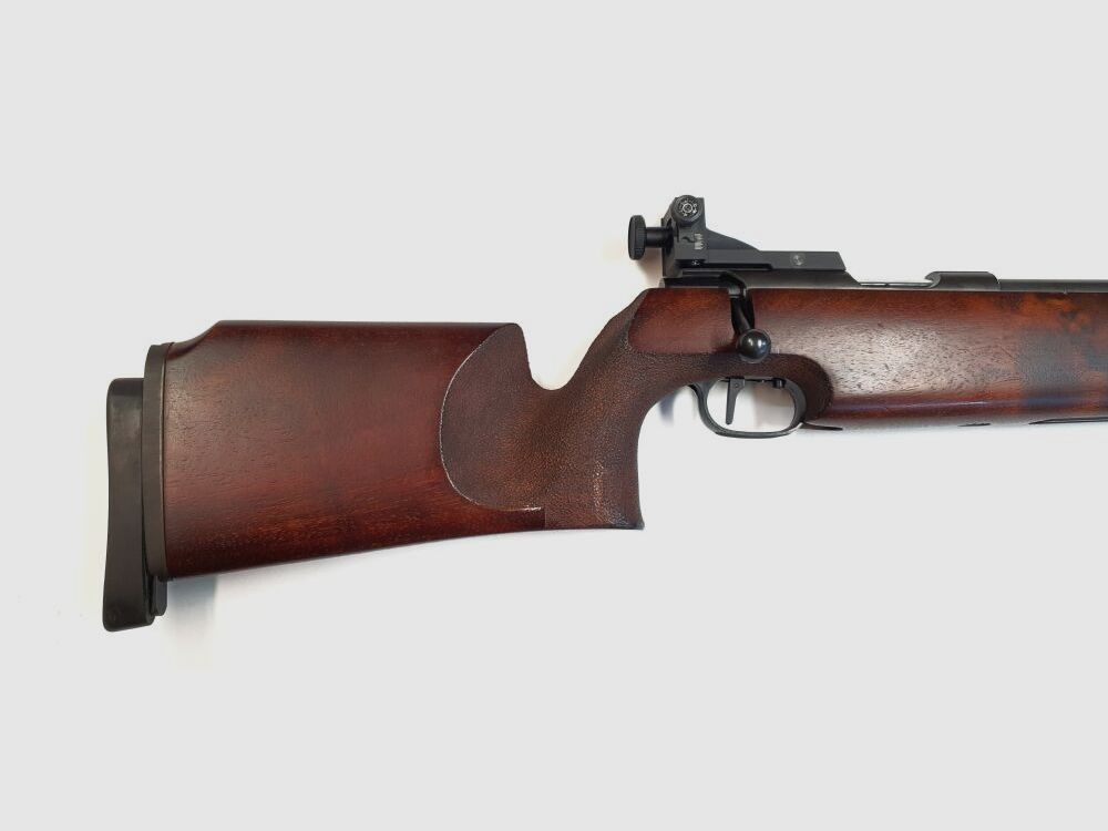 Rifle de un solo tiro Walther, Rifle de competición Walther KK en calibre 22L.r. con dioptría, diafragma iris, mirilla anular, imagen 2 de 10
