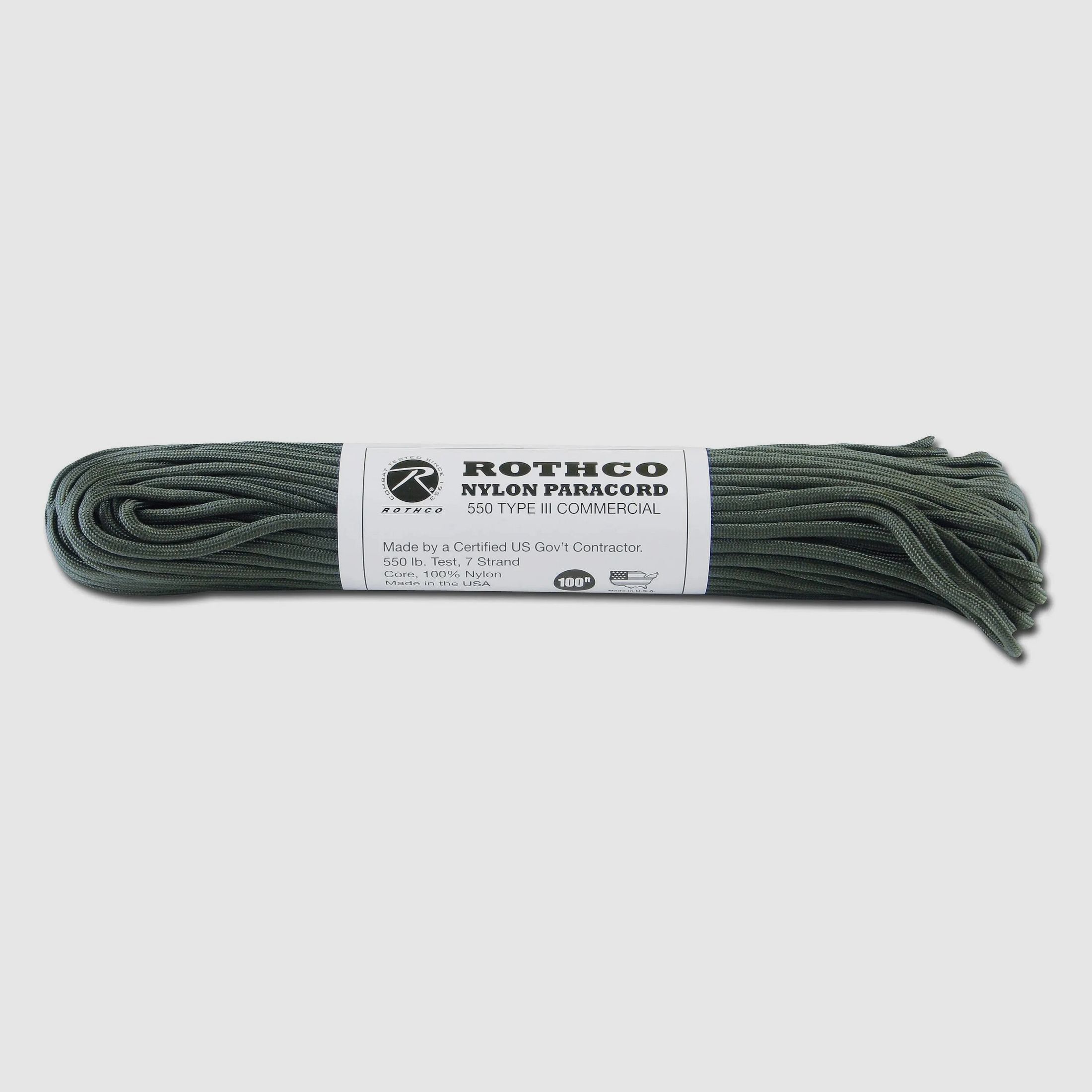 Rothco Rothco Fallschirmleine Nylon Type III 550 LB foliage green