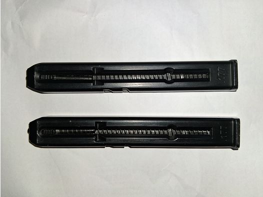 2 Magazine für CO2 Pistole Kal. 4,5 mm BB (??? Beretta Elite II, Swiss Arms P84, Smith & Wesson M&P 40, Umarex MCP / UX TDP / XBG, Borner M84 / 3000 / Sport 306 ???)