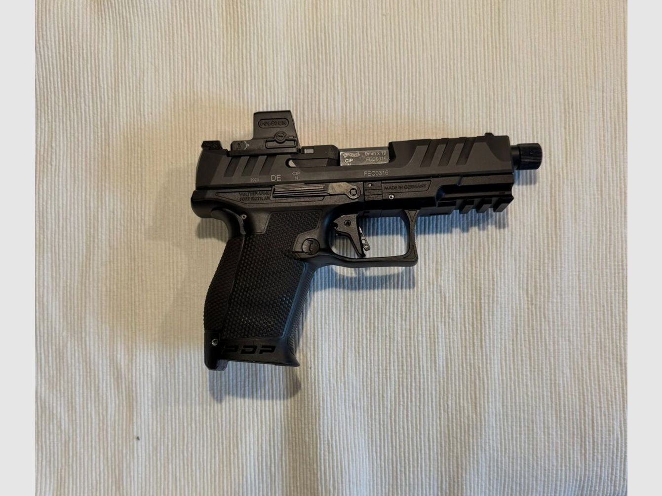 Walther PDP Compact 4,6“ OR PRO SD + Holosun EPS -Carry-GR-MRS + 5 Magazine + Ghost Holster