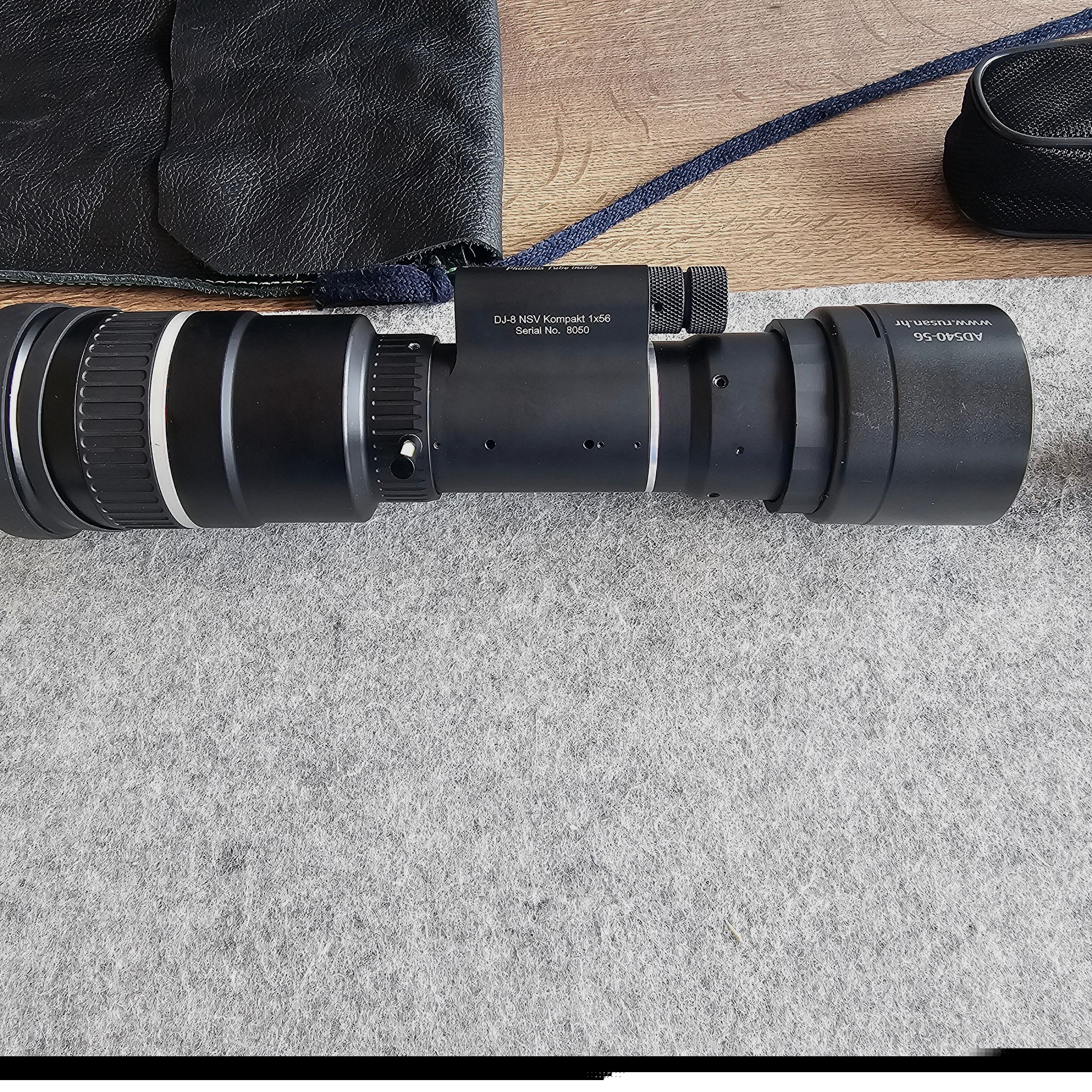 Jahnke DJ-8 NSV Kompakt1x56 mit Premium Photonis Onyx Bildröhre in der höchsten Leistungsklasse III. Weißes Bild der Premiumklasse. Erste Sortierung