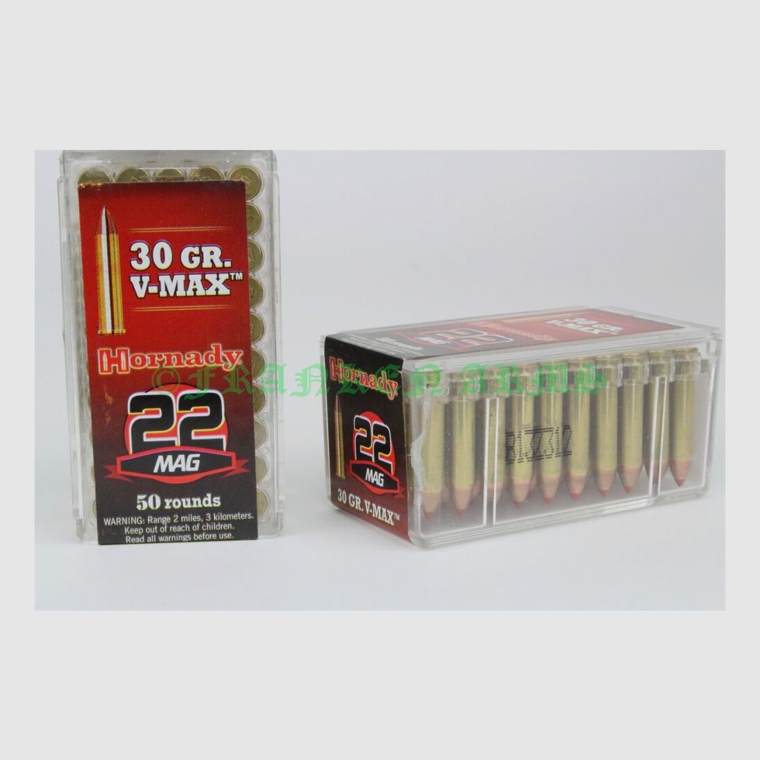 Hornady .22 WMR V-Max 30gr. 1,9g 50 Stück Staffelpreis